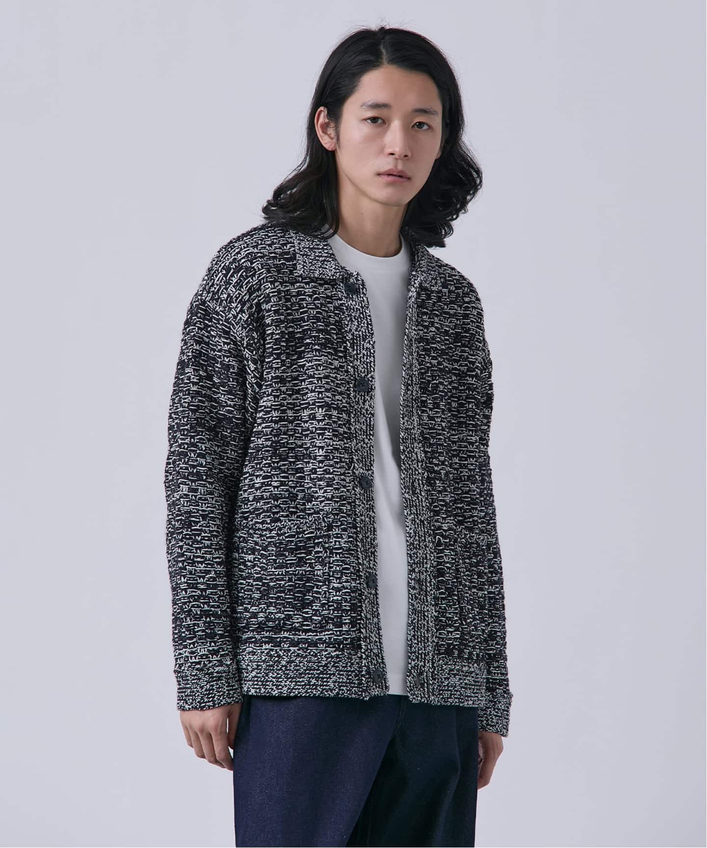 ツイードモール ヘビーカーディガン（ニット／セーター）｜B.C STOCK