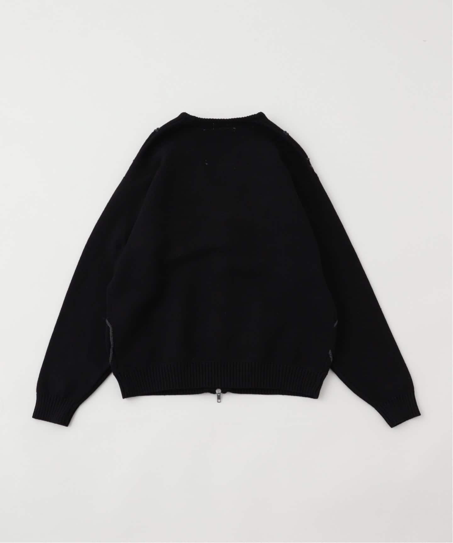 FEKETE カーディガン ロゴ FEKETE（フェケテ）の「FEKETE MADE fkt LOGO CARDIGAN