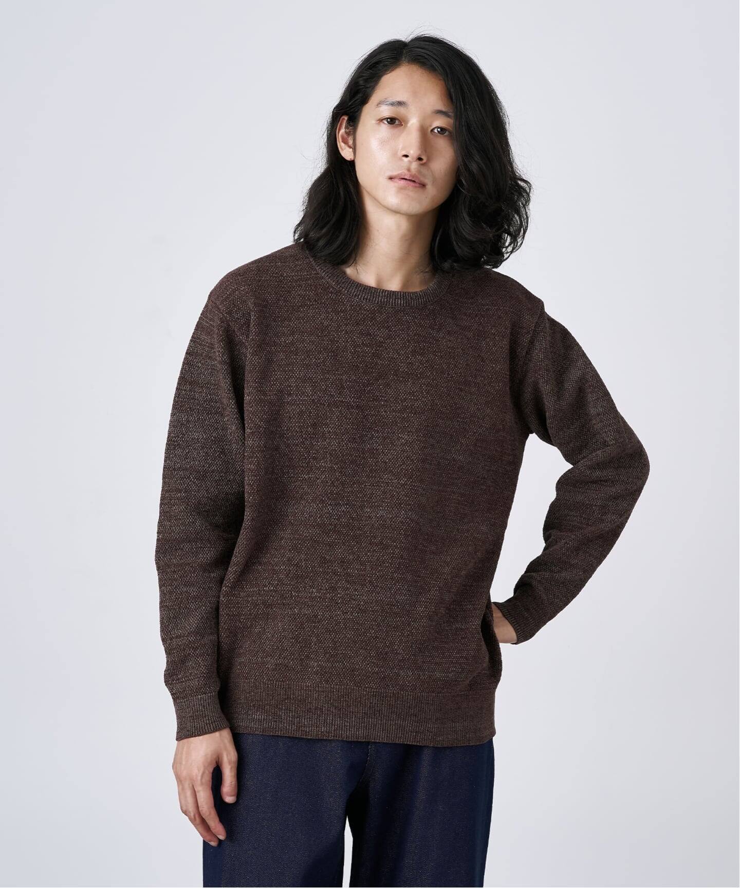 モール クルーネックニット（ニット／セーター）｜B.C STOCK（ベーセー
