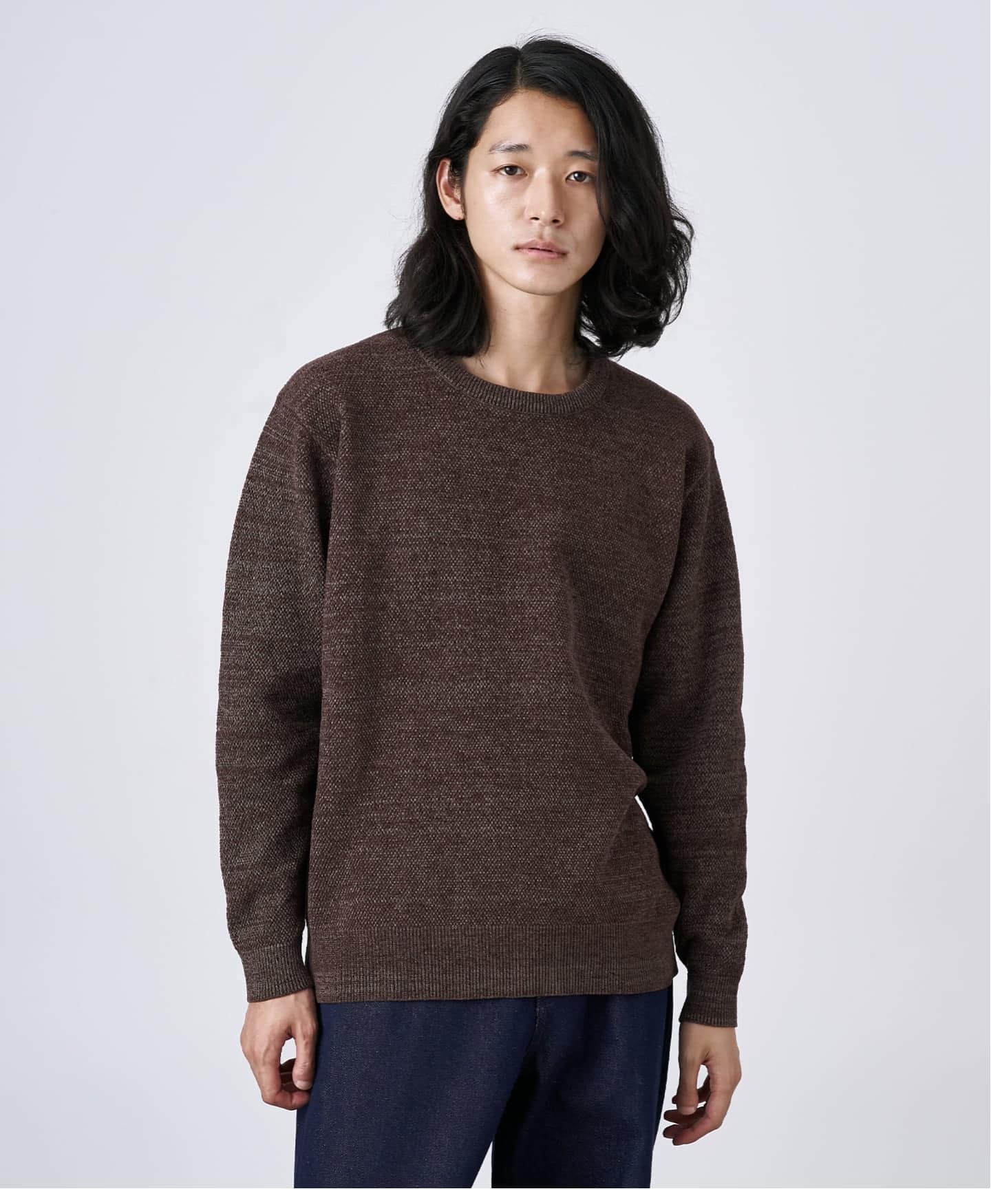 モール クルーネックニット（ニット／セーター）｜B.C STOCK（ベーセー