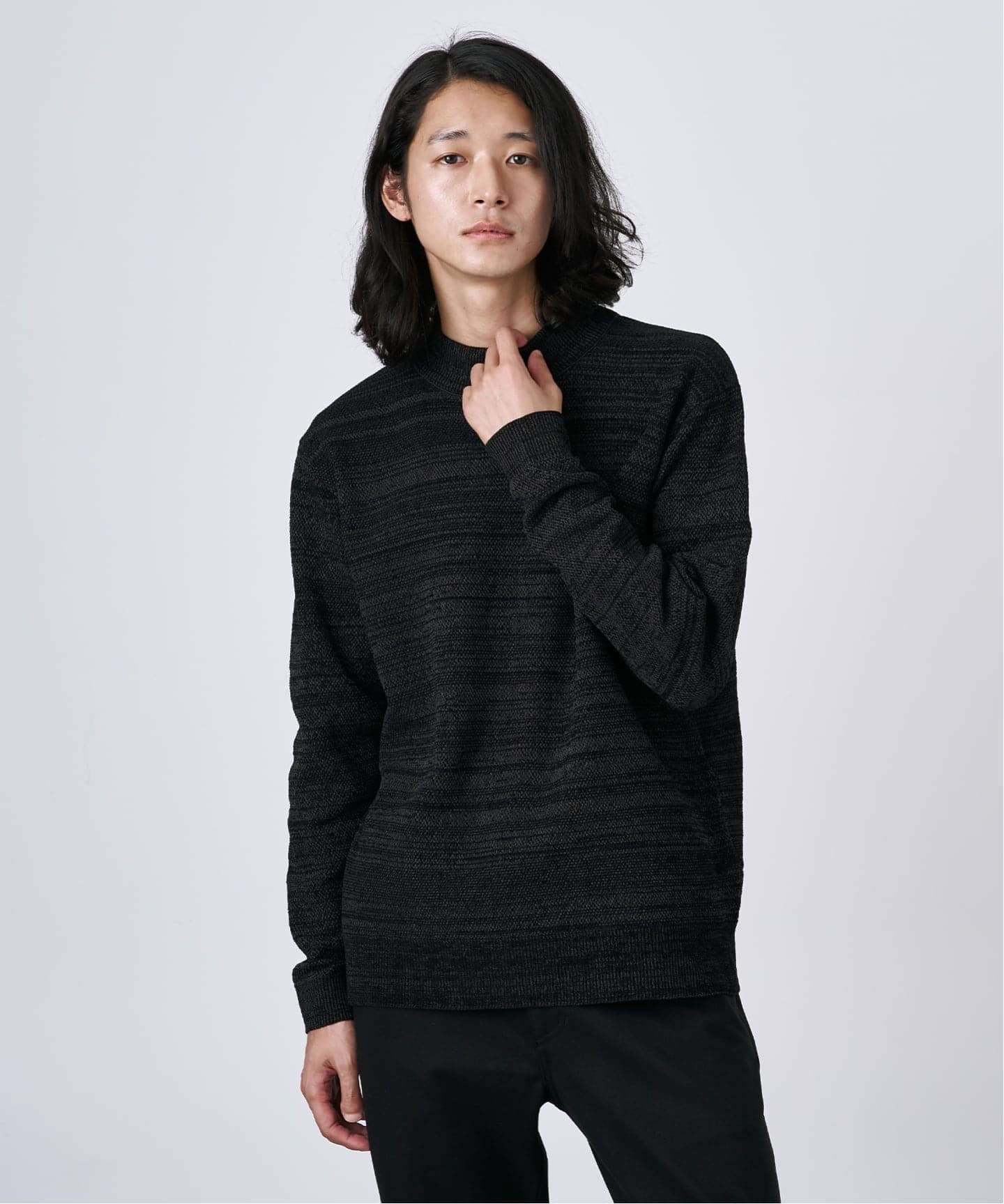 モール ボトルネックニット（ニット／セーター）｜B.C STOCK（ベーセー