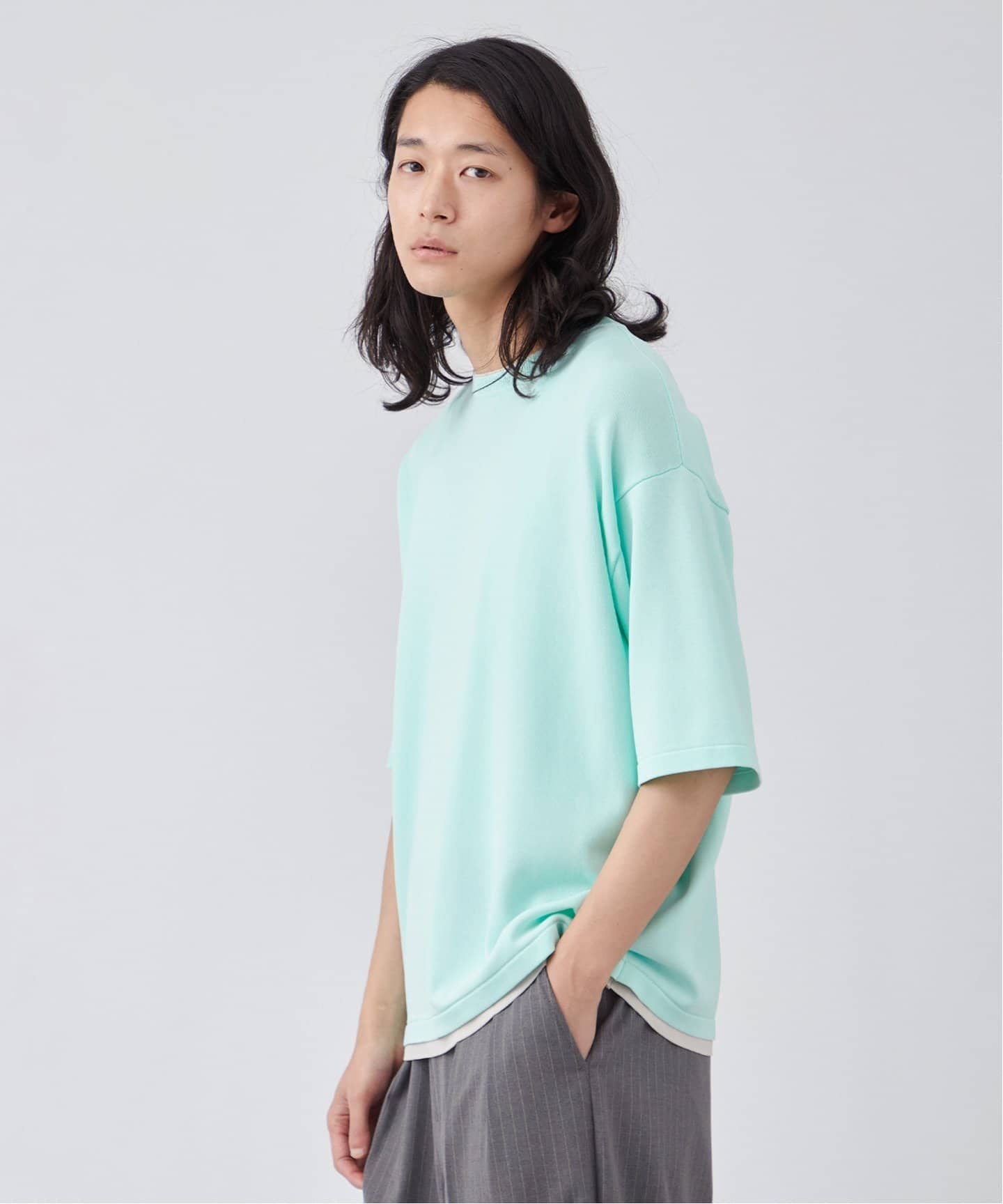 COOL TOUCH レイヤードTシャツ【接触冷感/UVカット/洗える】（T