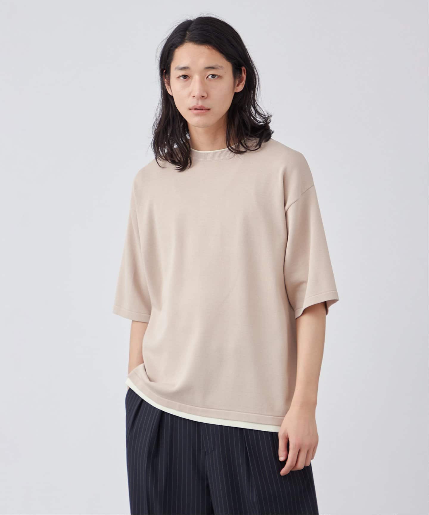 COOL TOUCH レイヤードTシャツ【接触冷感/UVカット/洗える】（T