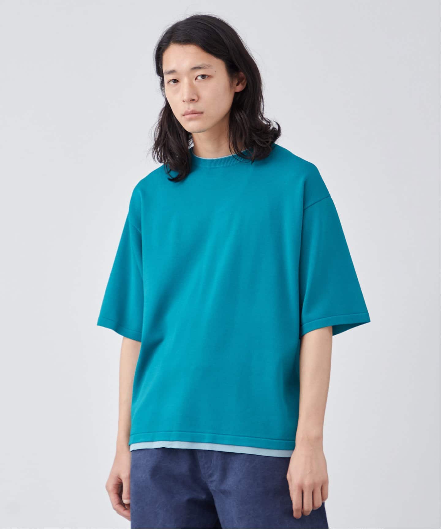【爽やかブルーが夏らしい】エルメス ストレートTシャツ 爽やかブルーが夏らしい】エルメス ストレートTシャツ (HERMES/T