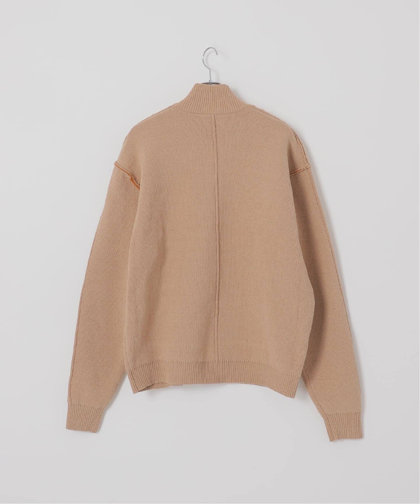 Deux Allures/ドゥ アリュール】 ドライバーズニットブルゾン（ニット