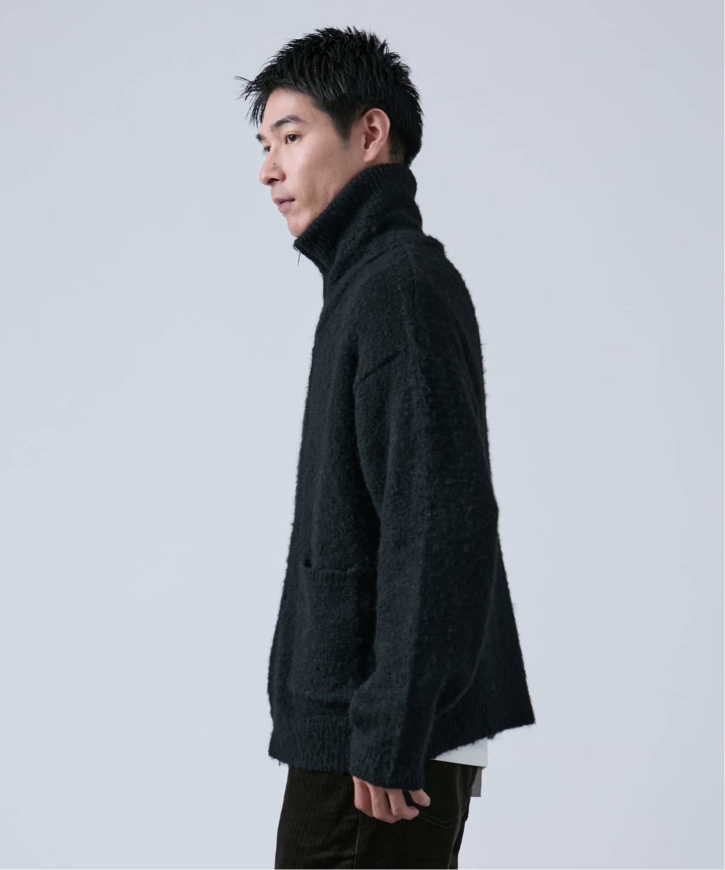 OSKR別注 ジップ シャギードライバーズニット（ニット／セーター