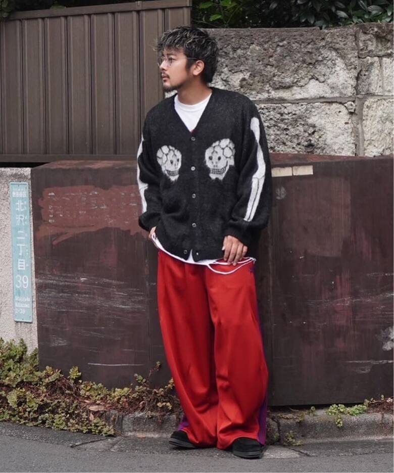 THRIFTY LOOK / スリフティ ルック Raglan Sleeve Logo Cardigan 