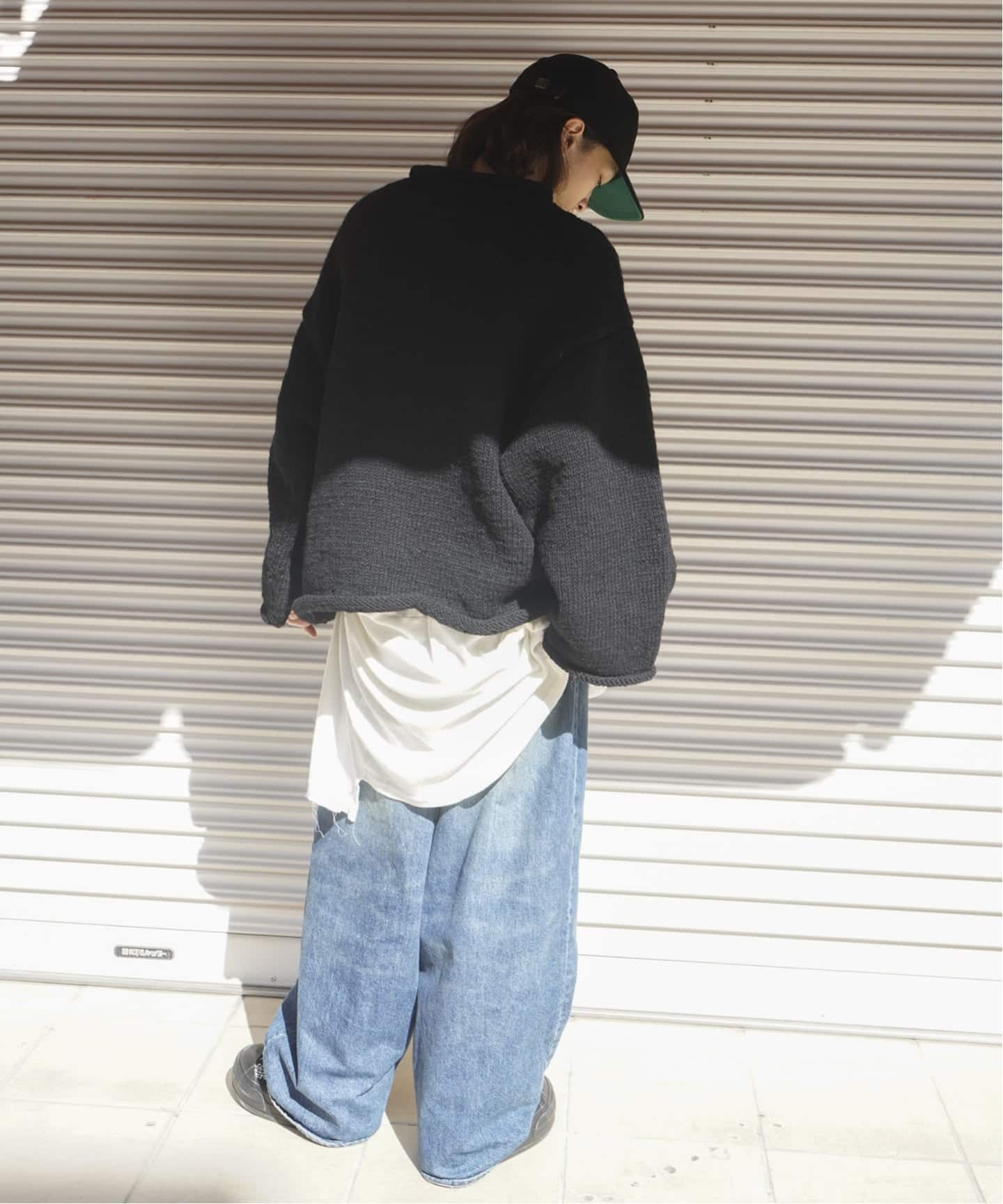 macmahon knitting mills ニット Flowers フラワー MacMahon Knitting Mills 】 +【Niche.】 Crew Neck Knit-Flower