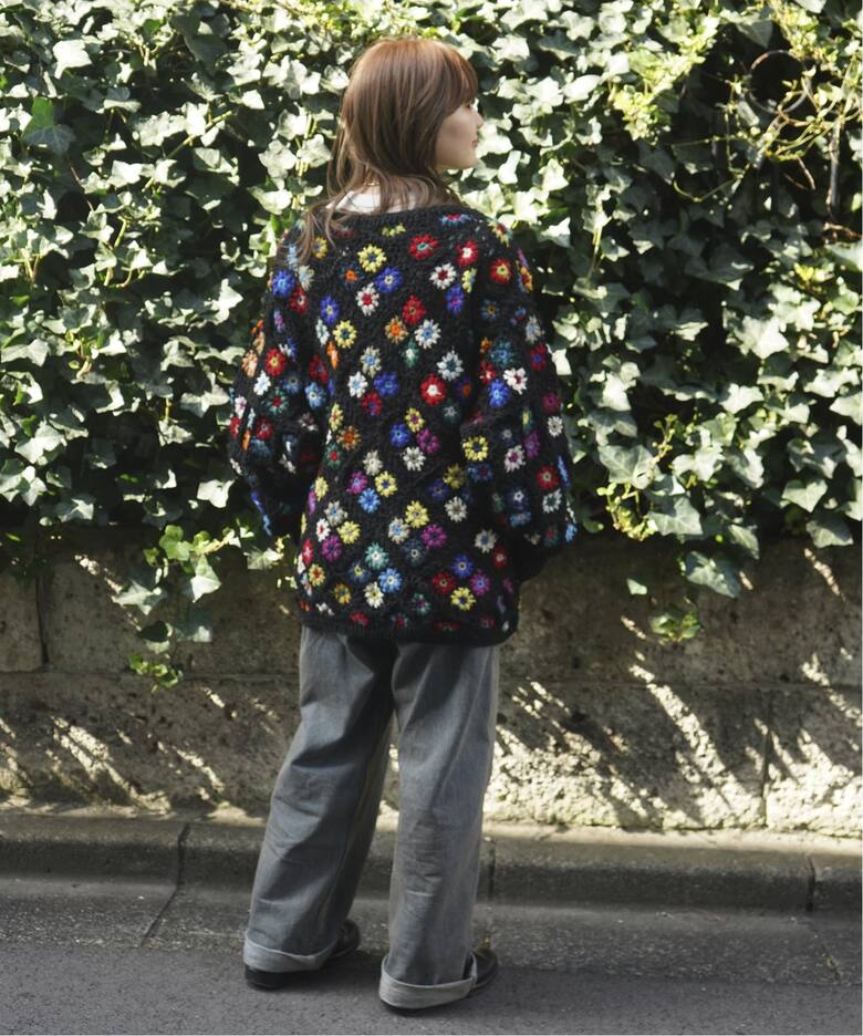 MacMahon Knitting Mills V-Neck Zip Cardigan-Diamond（カーディガン 