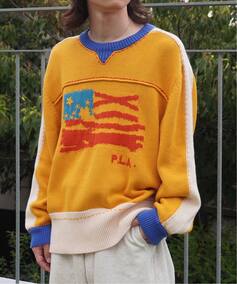 PLATEAU STUDIO / プラトースタジオ Hand stitch knit crew（ニット 