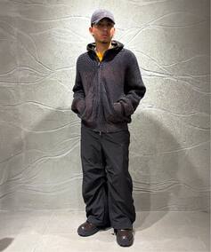 NOMANUAL/ノーマニュアル SPRAY DYEING KNIT ZIP-UP（ニット／セーター 