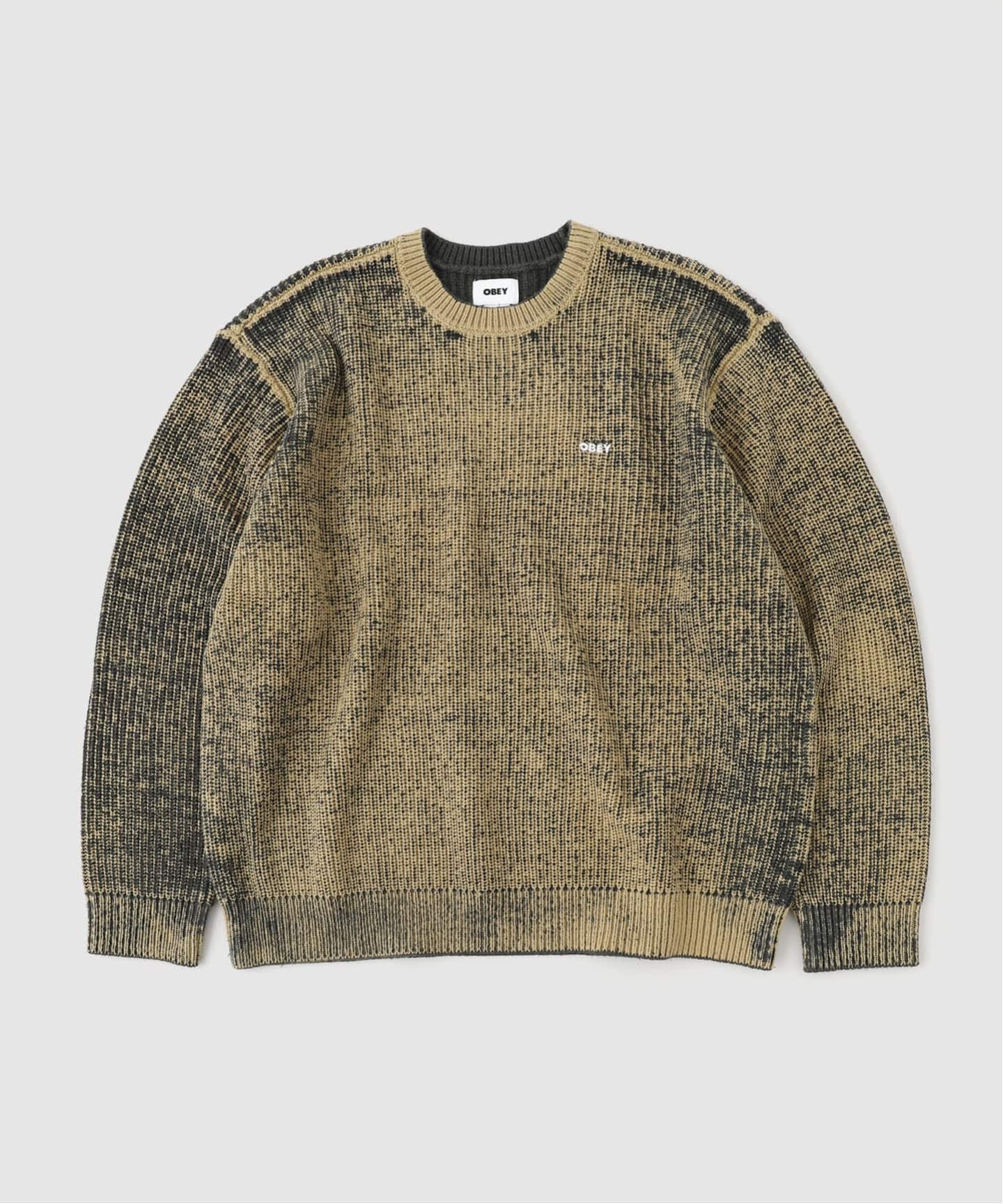 OBEY / オベイ SPRAY EFFECT SWEATER（ニット／セーター