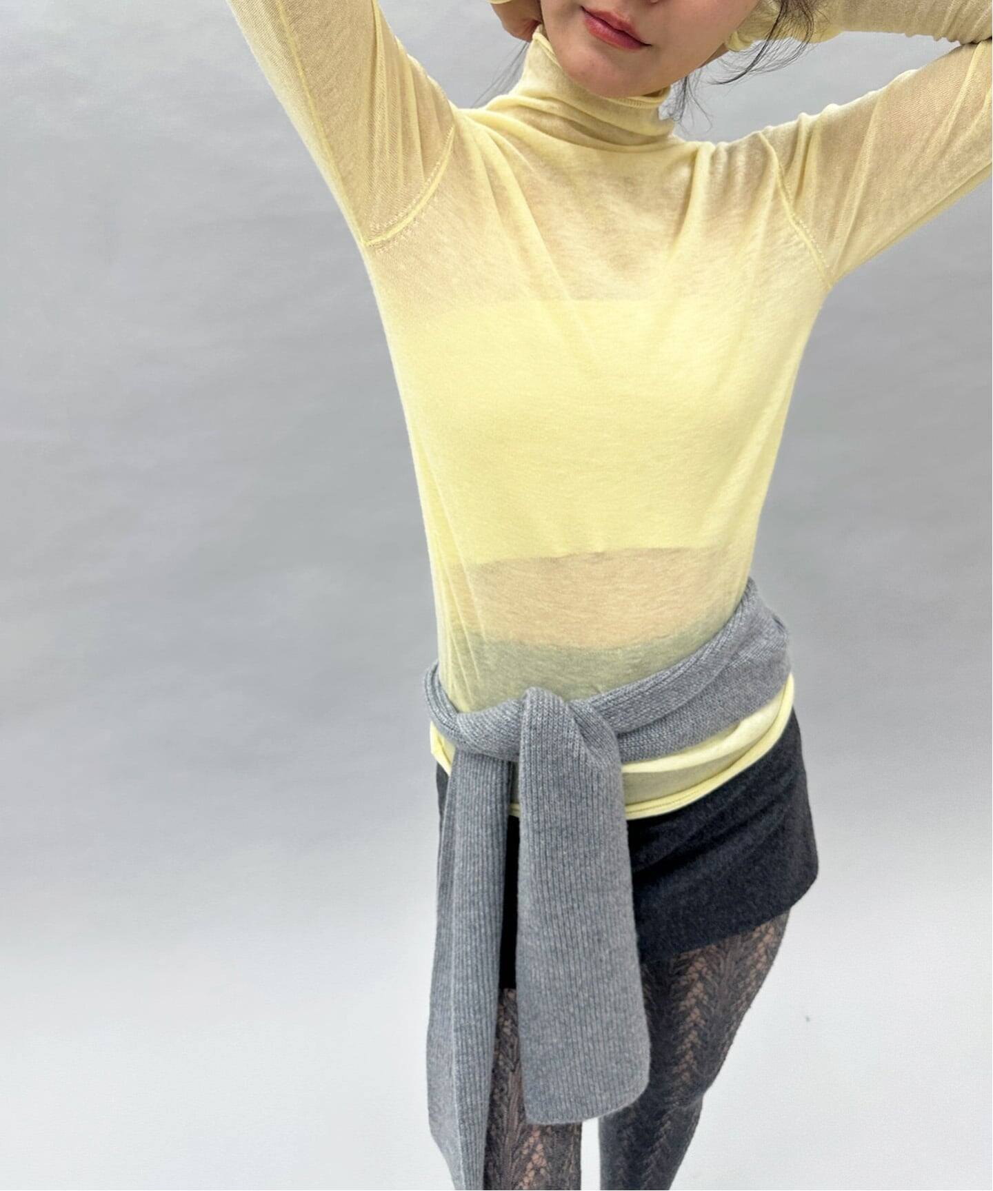 シアー タートルニット（ニット／セーター）｜EDIT.FOR LULU