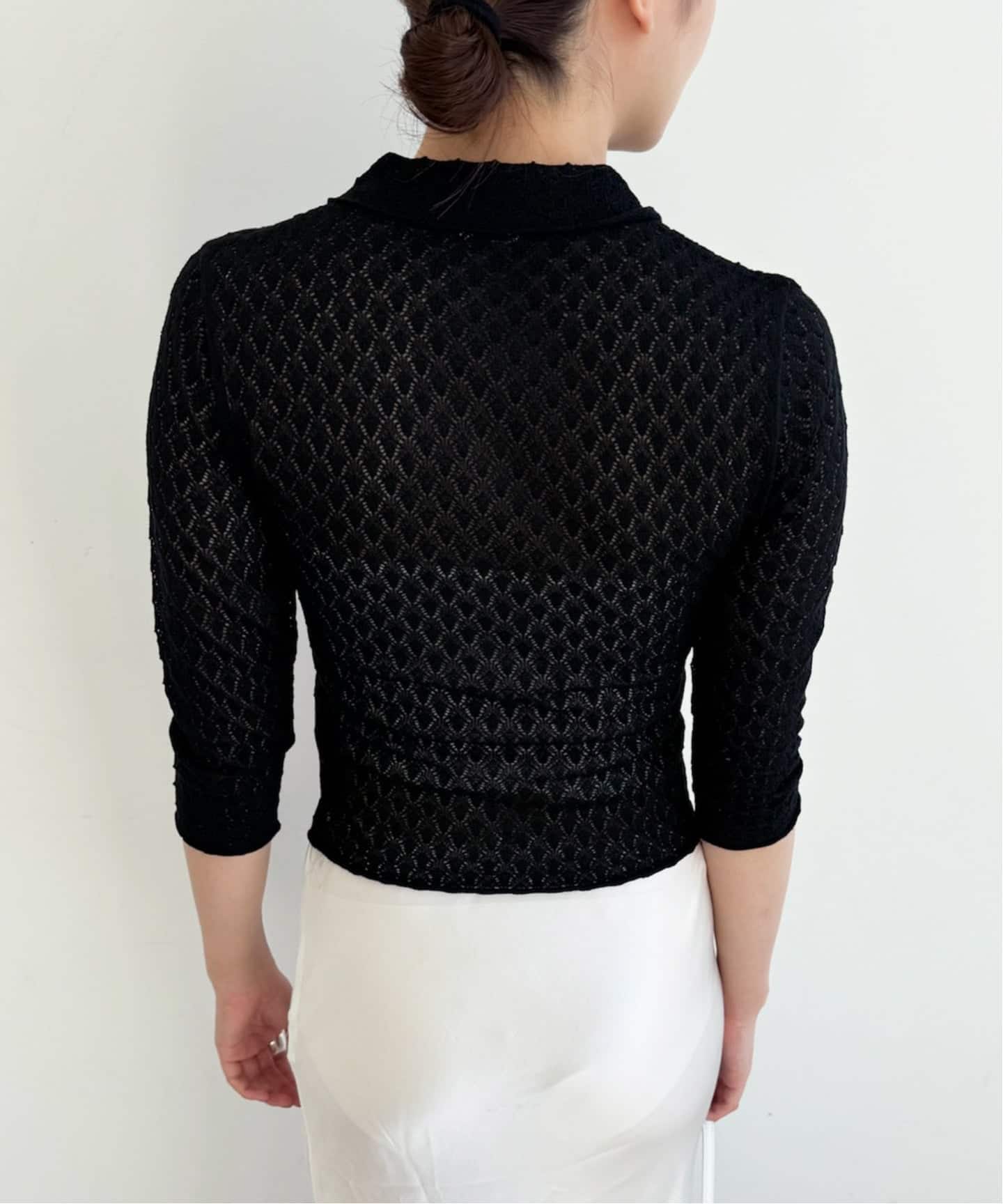 レーシーポロシャツニット（ニット／セーター）｜EDIT.FOR LULU