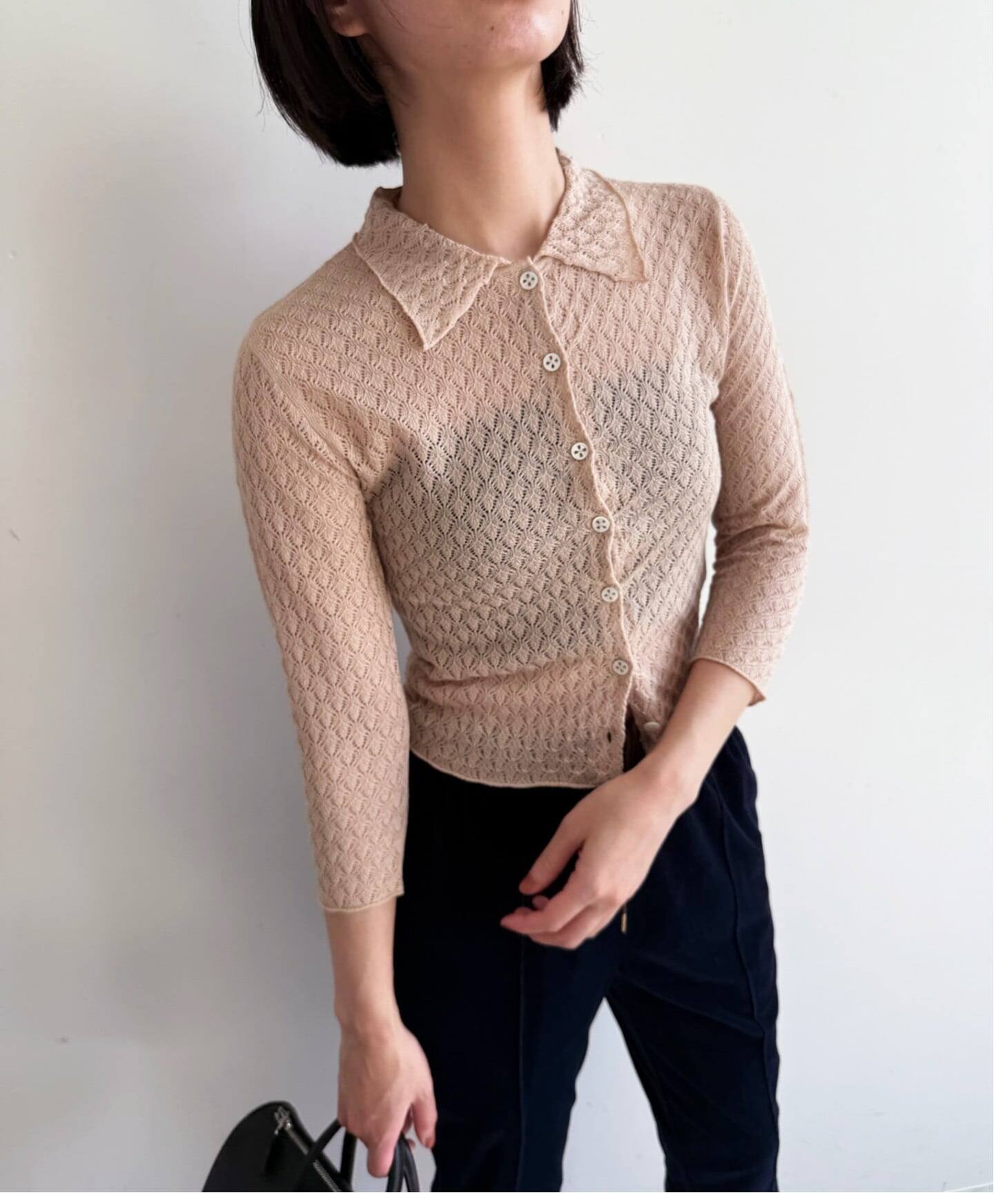 新品　EDIT.FOR LULU レーシーポロシャツニット レーシーポロシャツニット（ニット／セーター）｜EDIT.FOR LULU