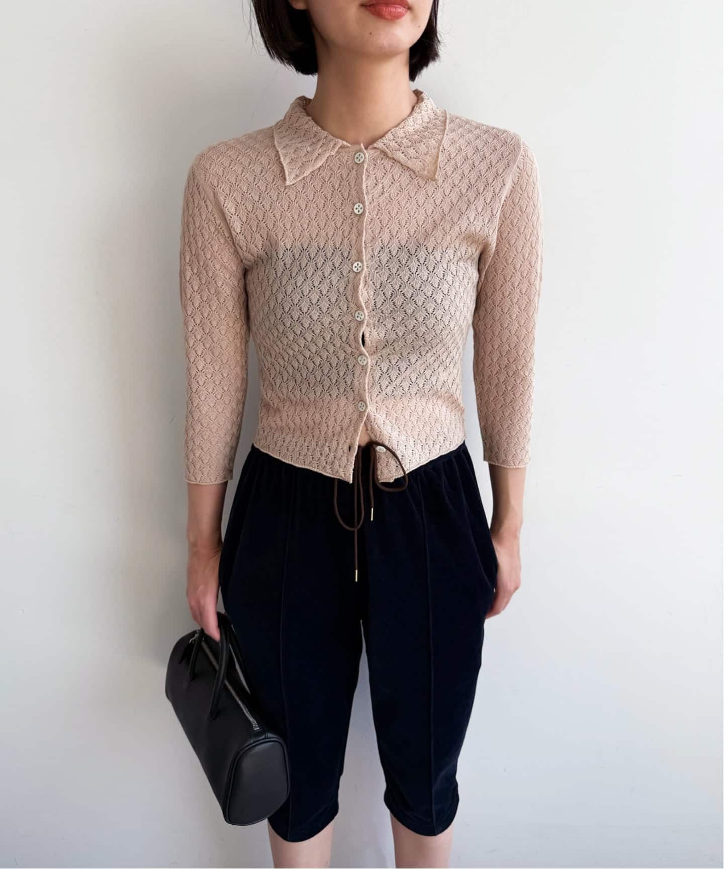 新品　EDIT.FOR LULU レーシーポロシャツニット レーシーポロシャツニット（ニット／セーター）｜EDIT.FOR LULU