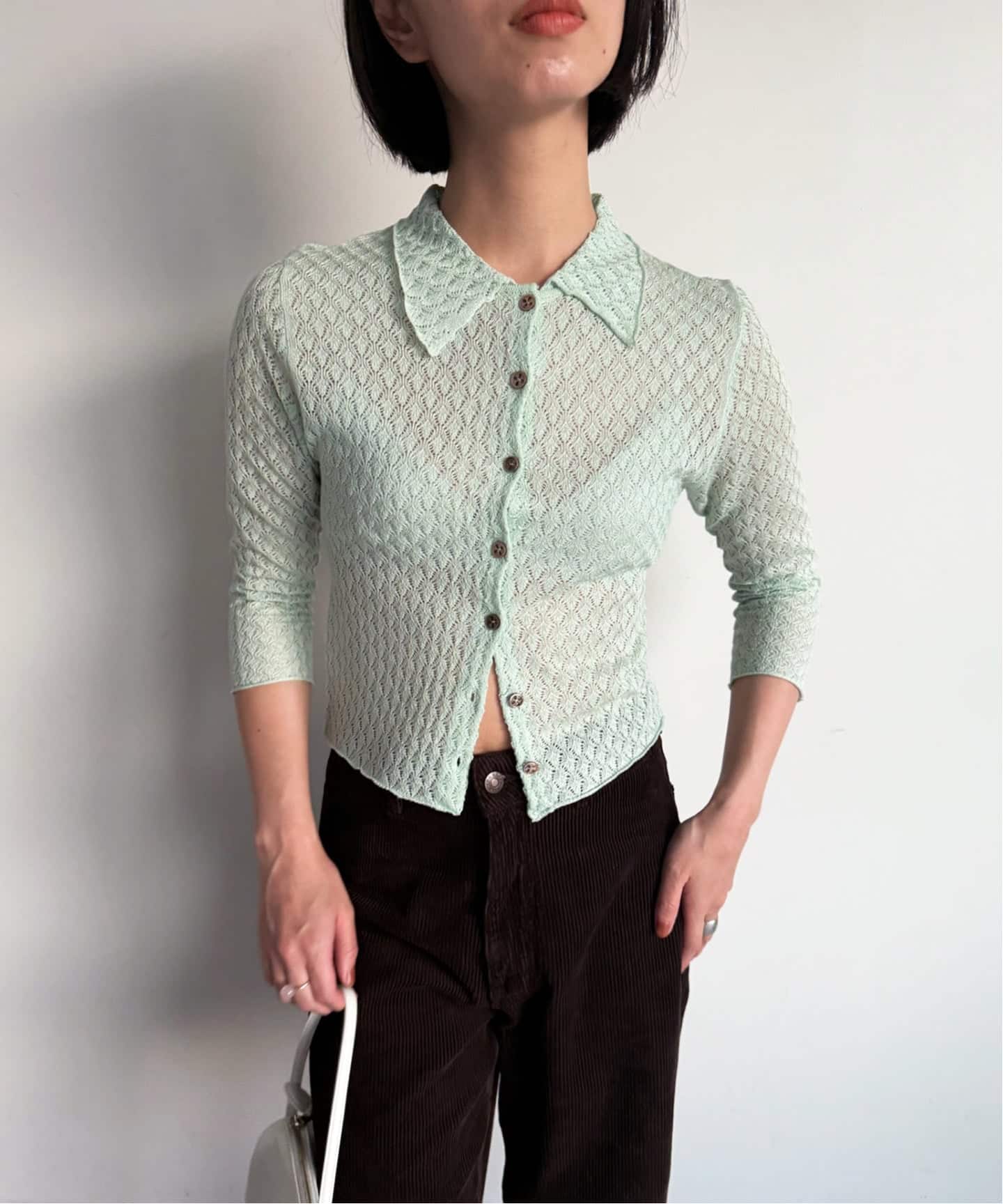 新品　EDIT.FOR LULU レーシーポロシャツニット レーシーポロシャツニット（ニット／セーター）｜EDIT.FOR LULU