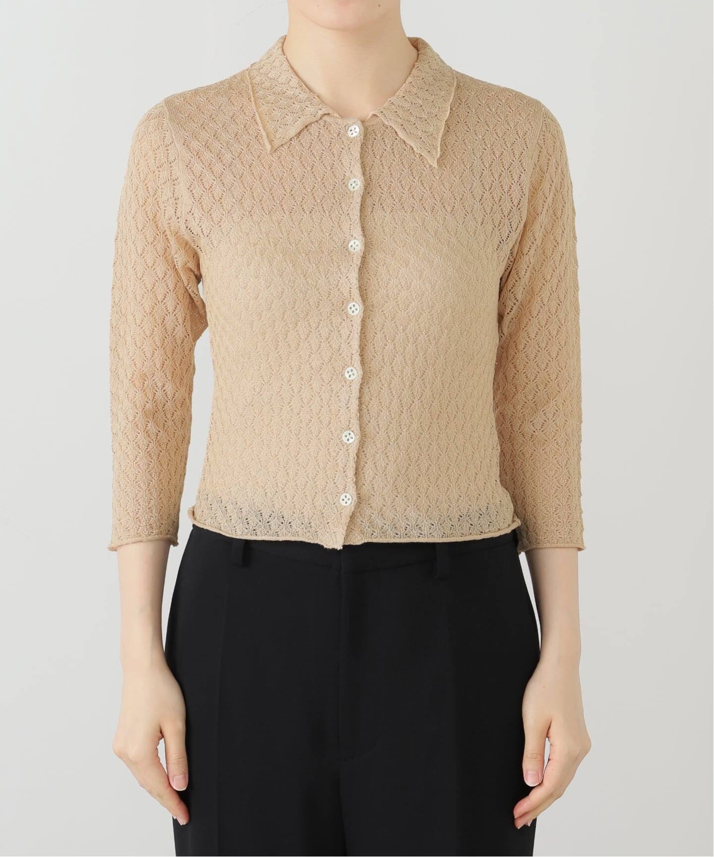 新品　EDIT.FOR LULU レーシーポロシャツニット レーシーポロシャツニット（ニット／セーター）｜EDIT.FOR LULU