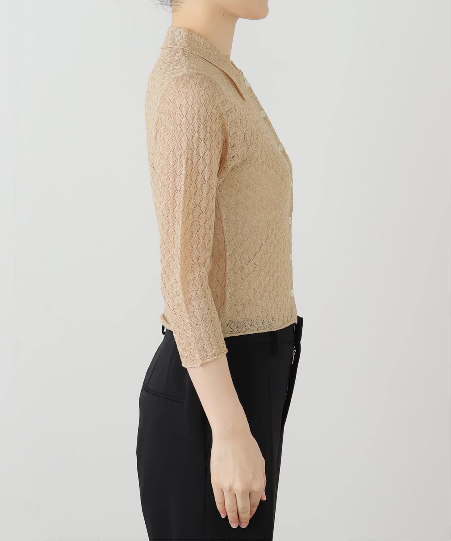 新品　EDIT.FOR LULU レーシーポロシャツニット レーシーポロシャツニット（ニット／セーター）｜EDIT.FOR LULU