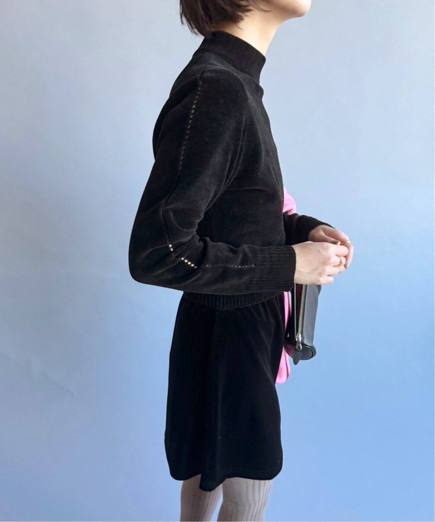 追加》ニットベロアタートルネックトップ（ニット／セーター）｜EDIT  