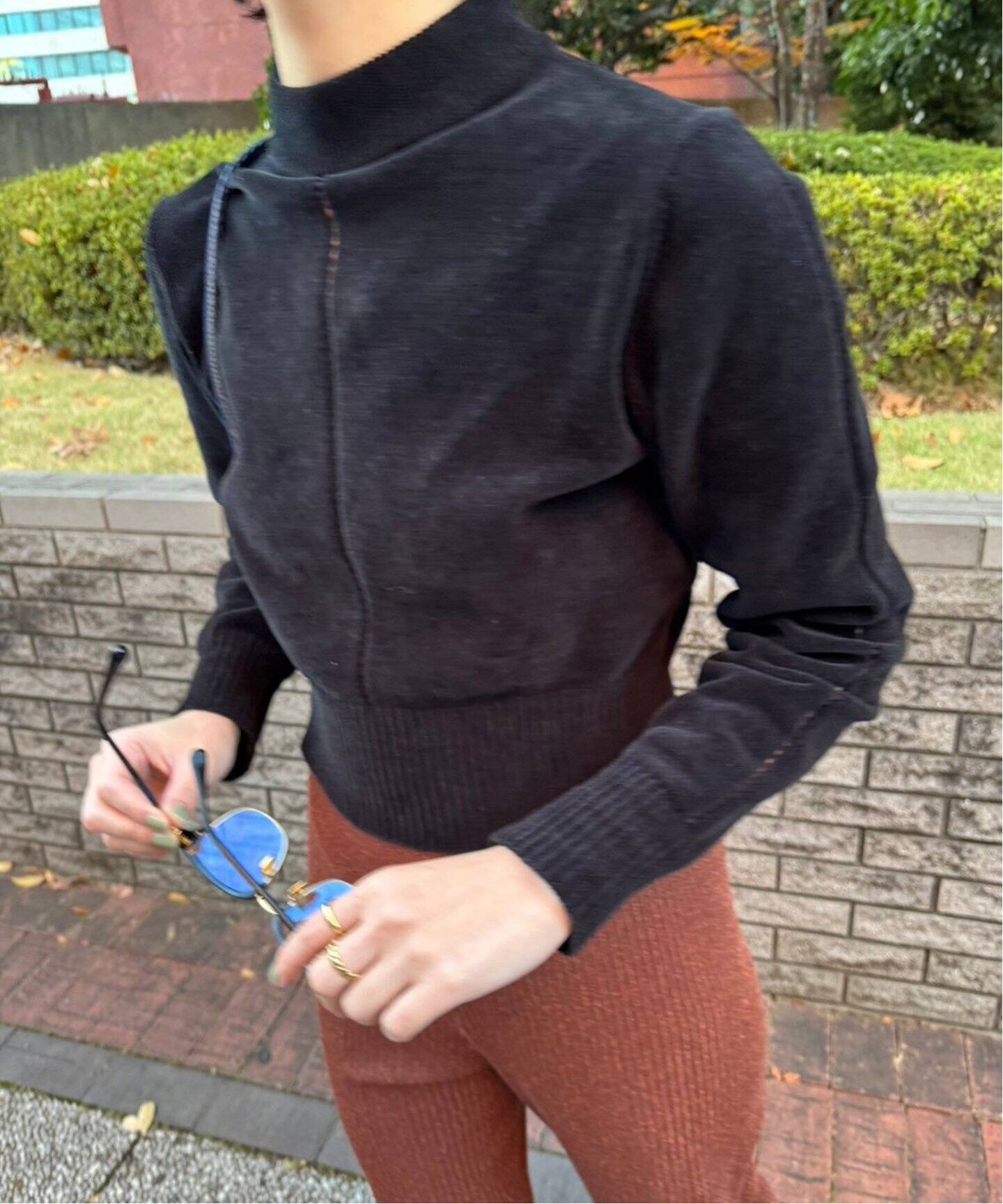 追加》ニットベロアタートルネックトップ（ニット／セーター）｜EDIT  