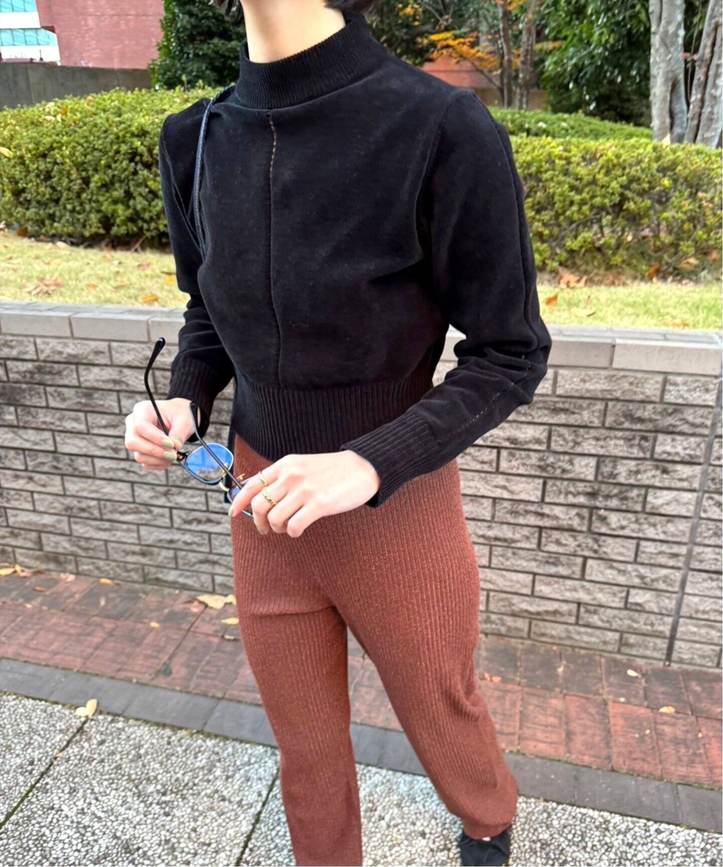 追加》ニットベロアタートルネックトップ（ニット／セーター）｜EDIT  