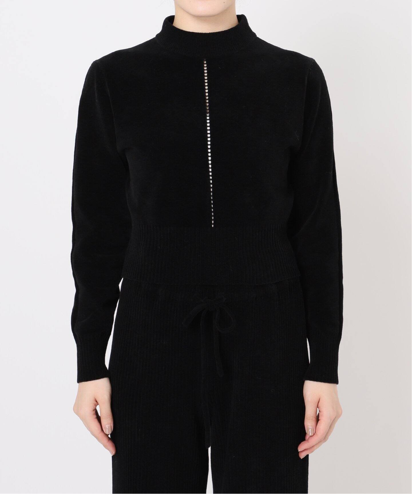 追加》ニットベロアタートルネックトップ（ニット／セーター）｜EDIT  