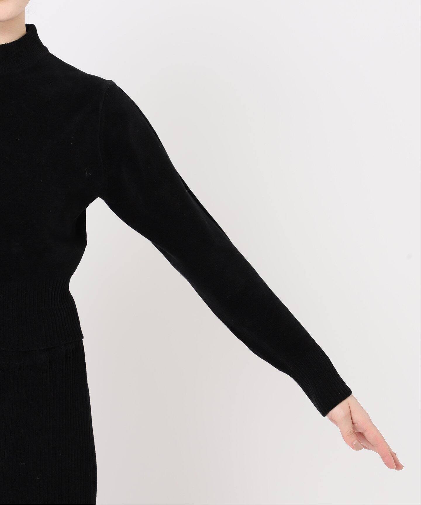 追加》ニットベロアタートルネックトップ（ニット／セーター）｜EDIT  