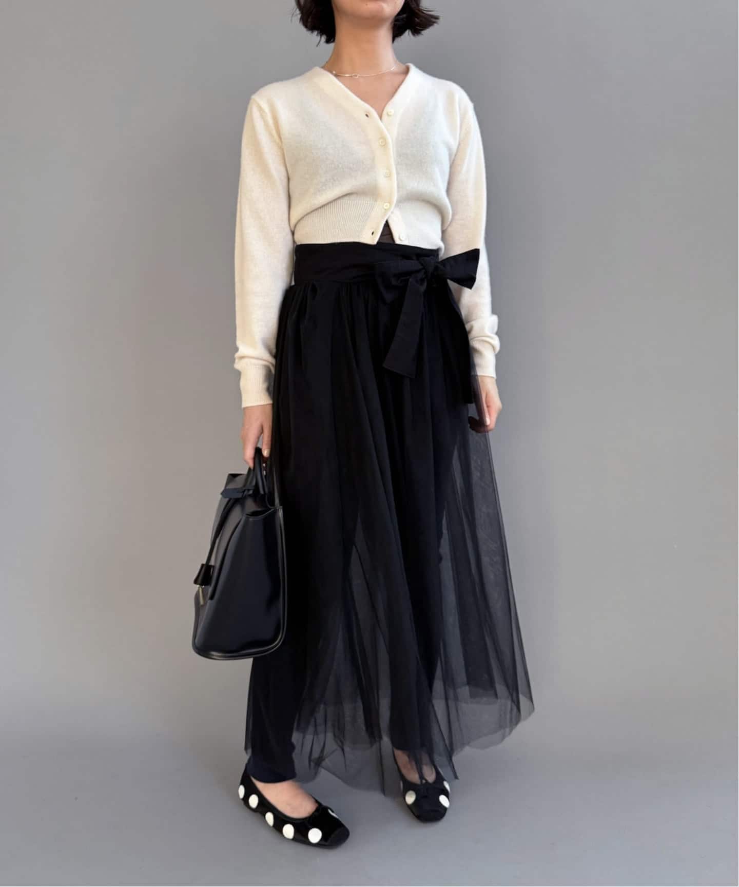 EDIT.FOR LULU コットンウール Vネックカーディガン EDIT. FOR LULU（エディットフォールル） カーディガン コットンウール