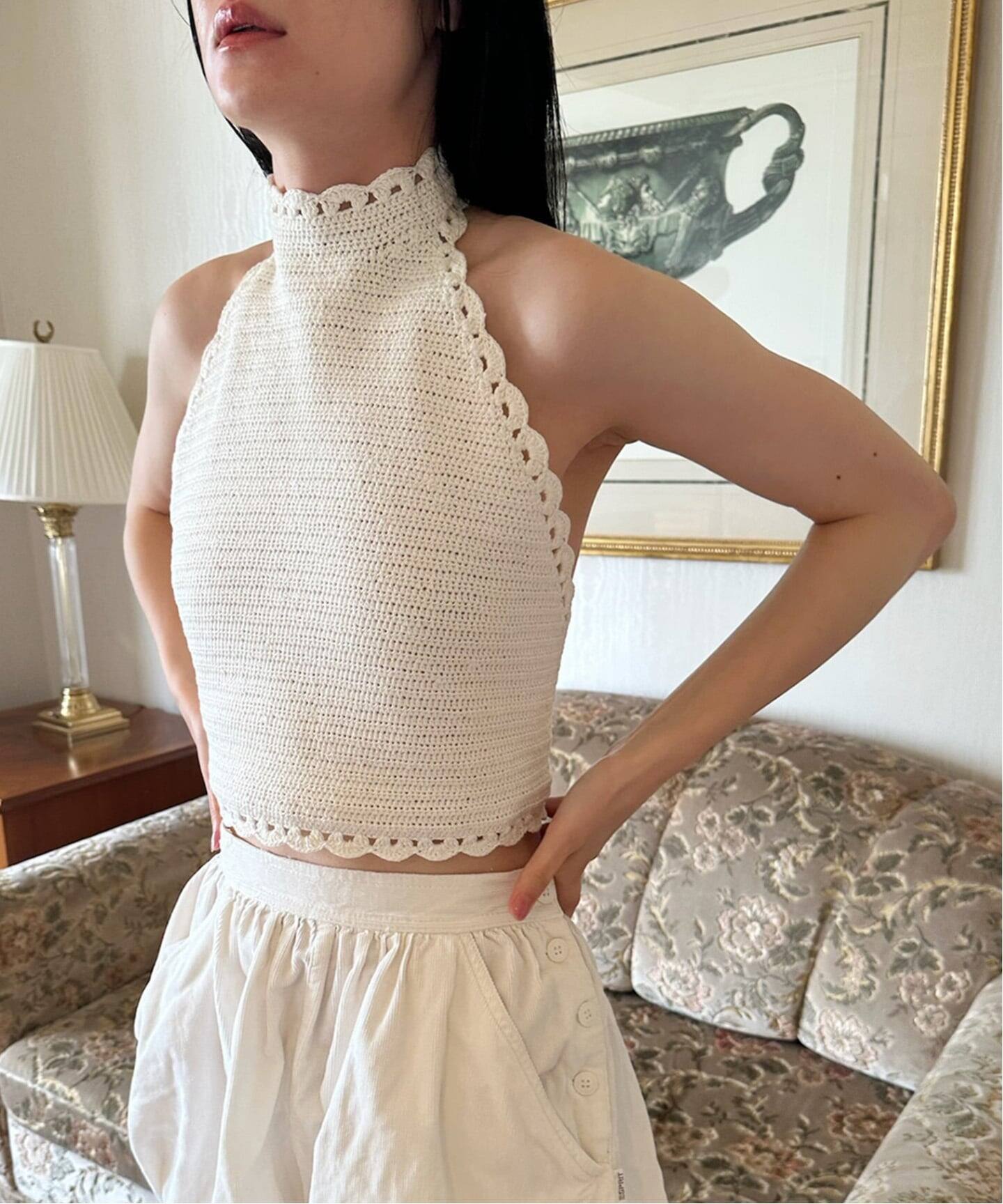 petite LULU クロシェホルタートップ（ニット／セーター）｜EDIT.FOR