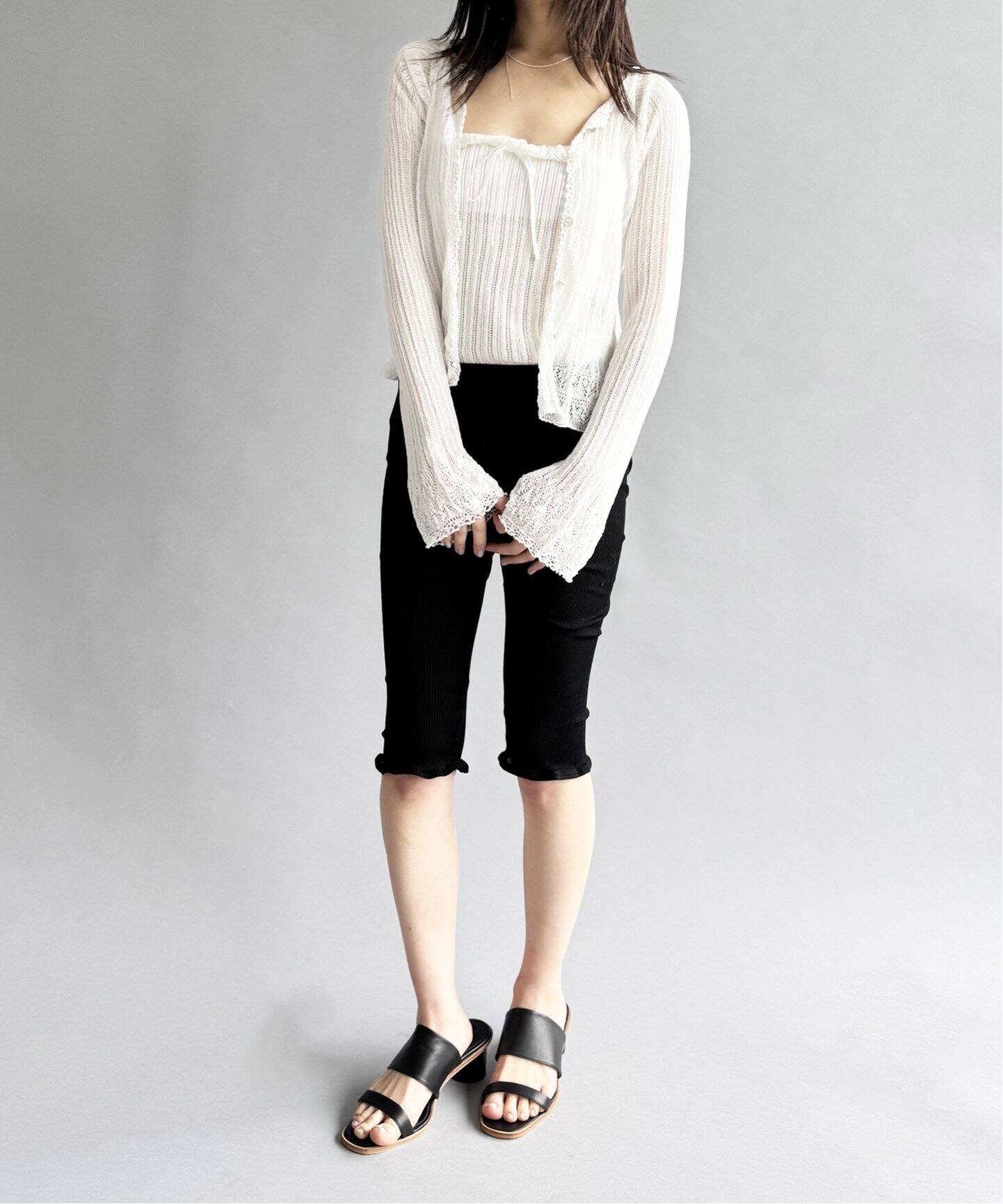 EUCHRONIA/ユークロニア】Wholegarment lace cardigan（ニット  