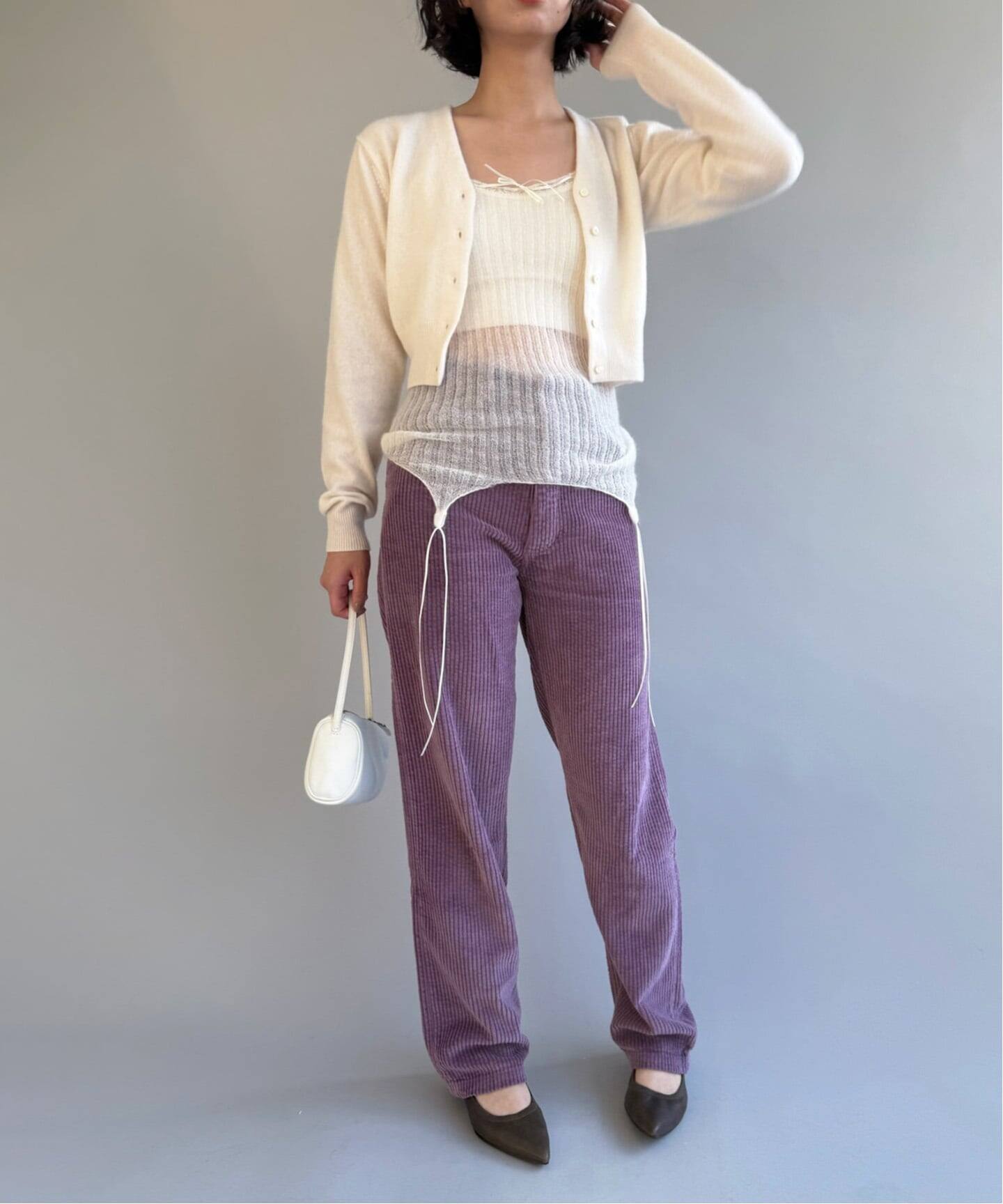 EUCHRONIA/ユークロニア】Wholegarment silk mohair camis（ニット