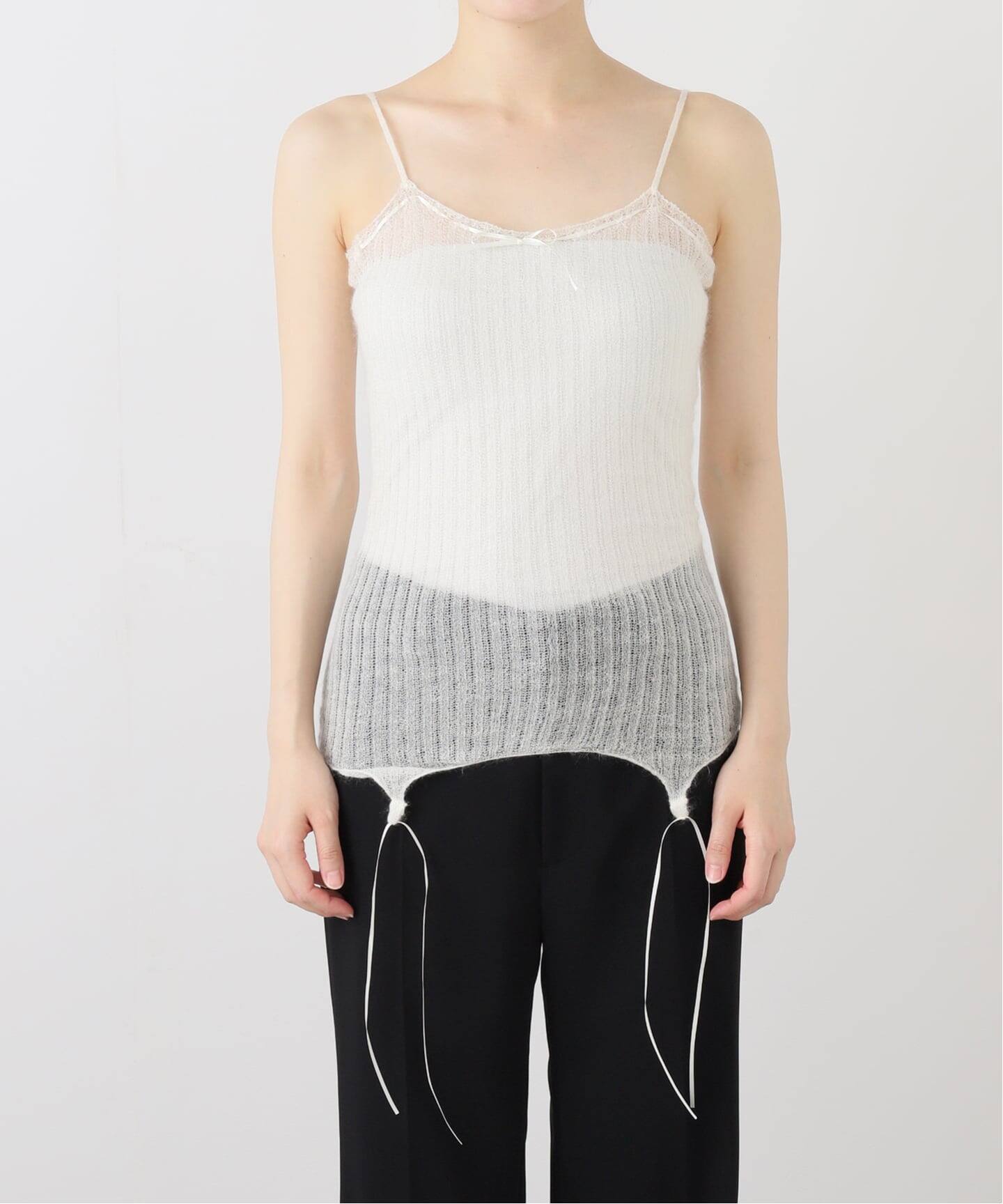 EUCHRONIA ユークロニア　キャミソール EUCHRONIA/ユークロニア】Wholegarment silk mohair camis（ニット