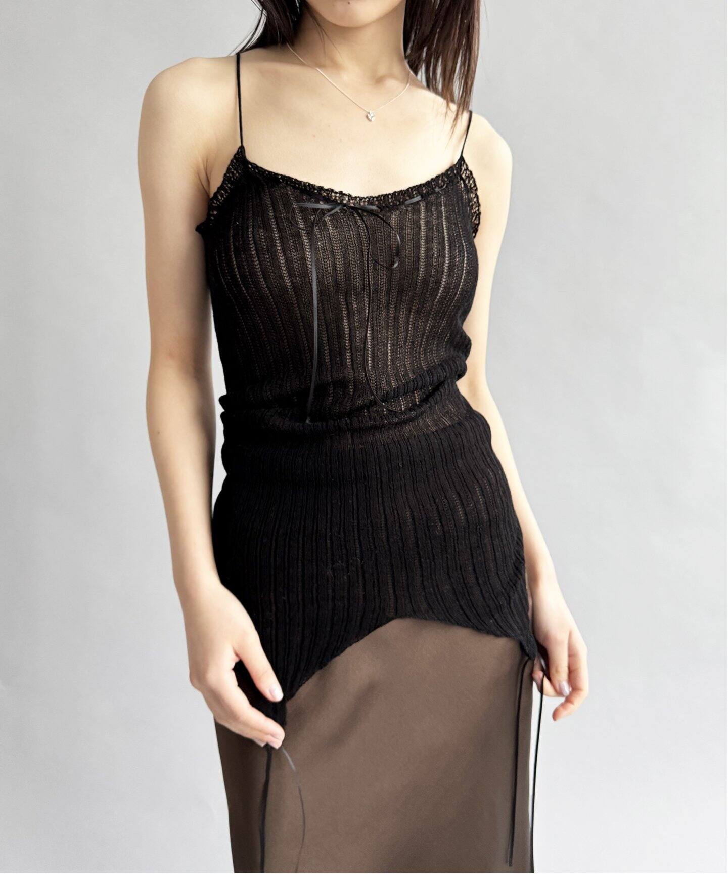 【EUCHRONIA/ユークロニア】Wholegarment lace camisole