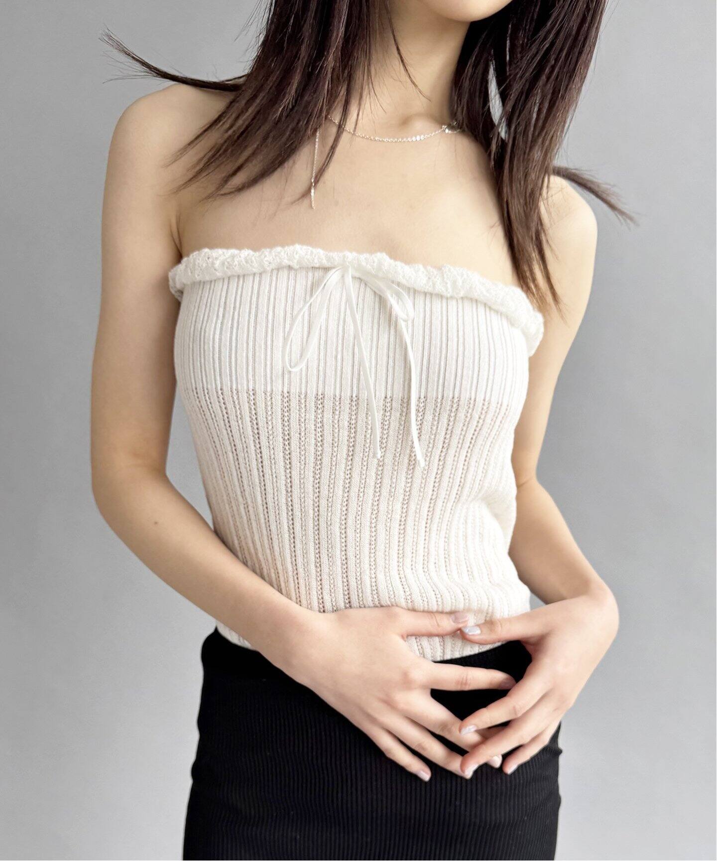 EUCHRONIA/ユークロニア】Wholegarment lace shorts（ニット／セーター 