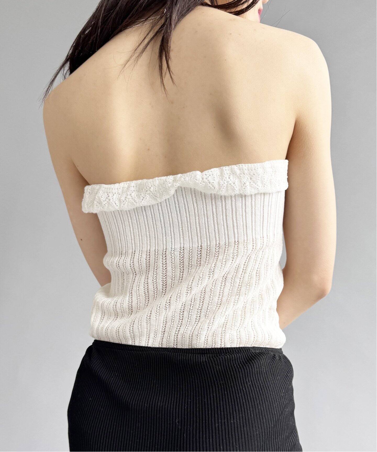 EUCHRONIA/ユークロニア】Wholegarment lace shorts（ニット／セーター 