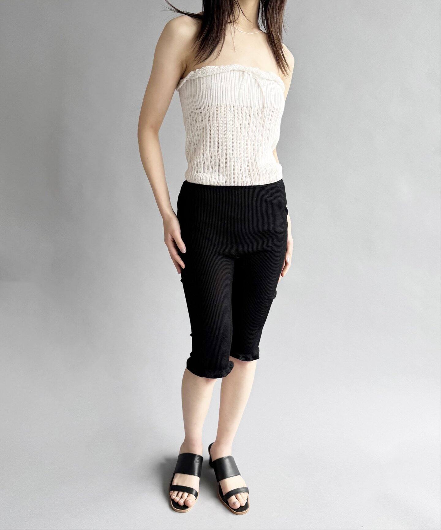 EUCHRONIA/ユークロニア】Wholegarment lace shorts（ニット／セーター 