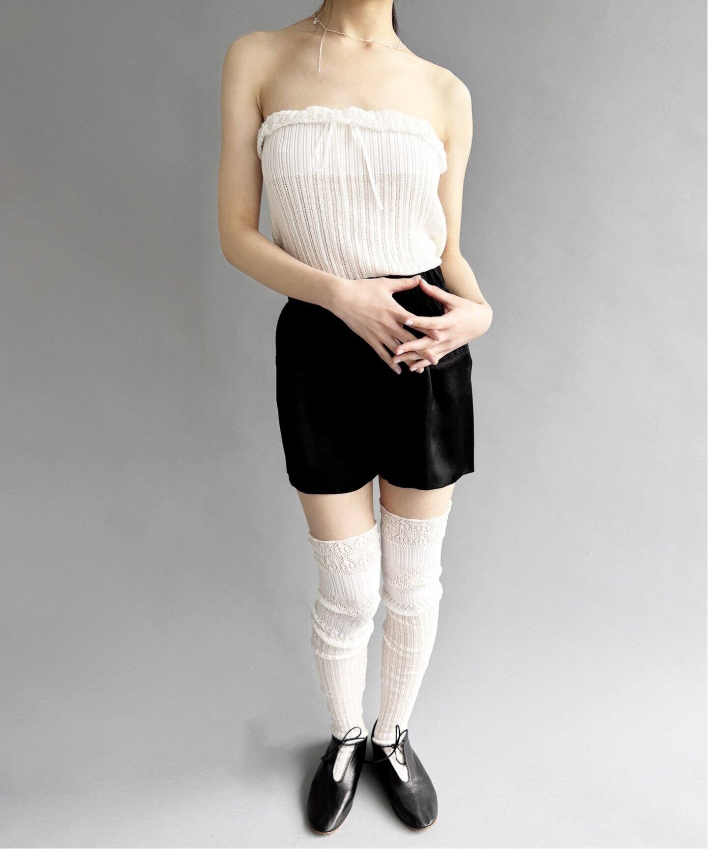 EUCHRONIA/ユークロニア】Wholegarment lace shorts（ニット／セーター 