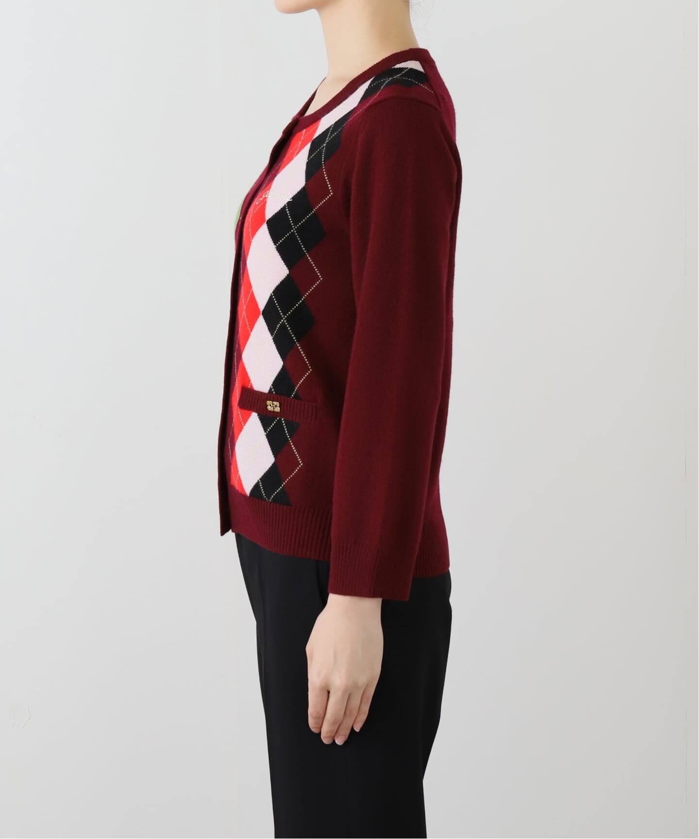 GANNI/ガニー】カシミヤウールミックスカーディガン（ニット