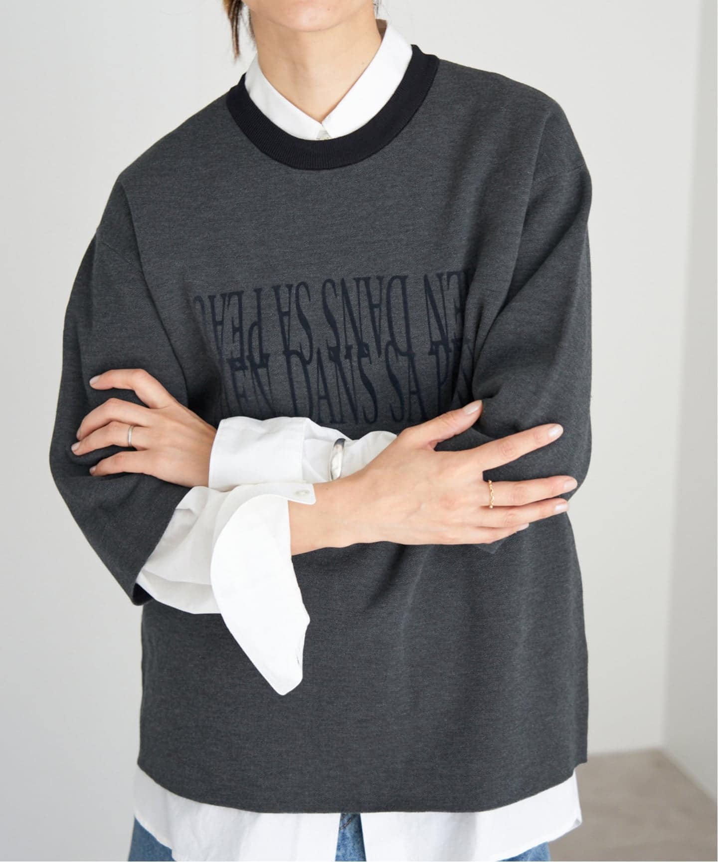 《予約》Maison IENA ロゴニットプルオーバー