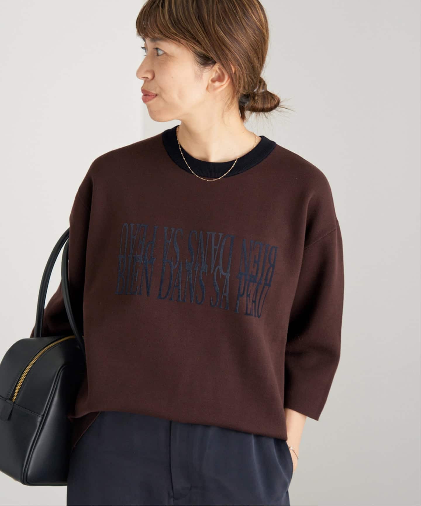 《予約》Maison IENA ロゴニットプルオーバー