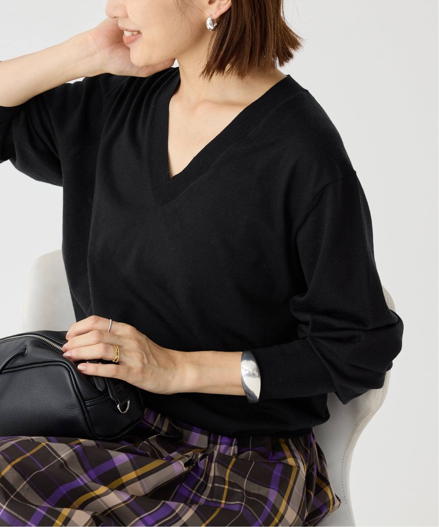 追加》18G Vネックプルオーバー（ニット／セーター）｜IENA（イエナ