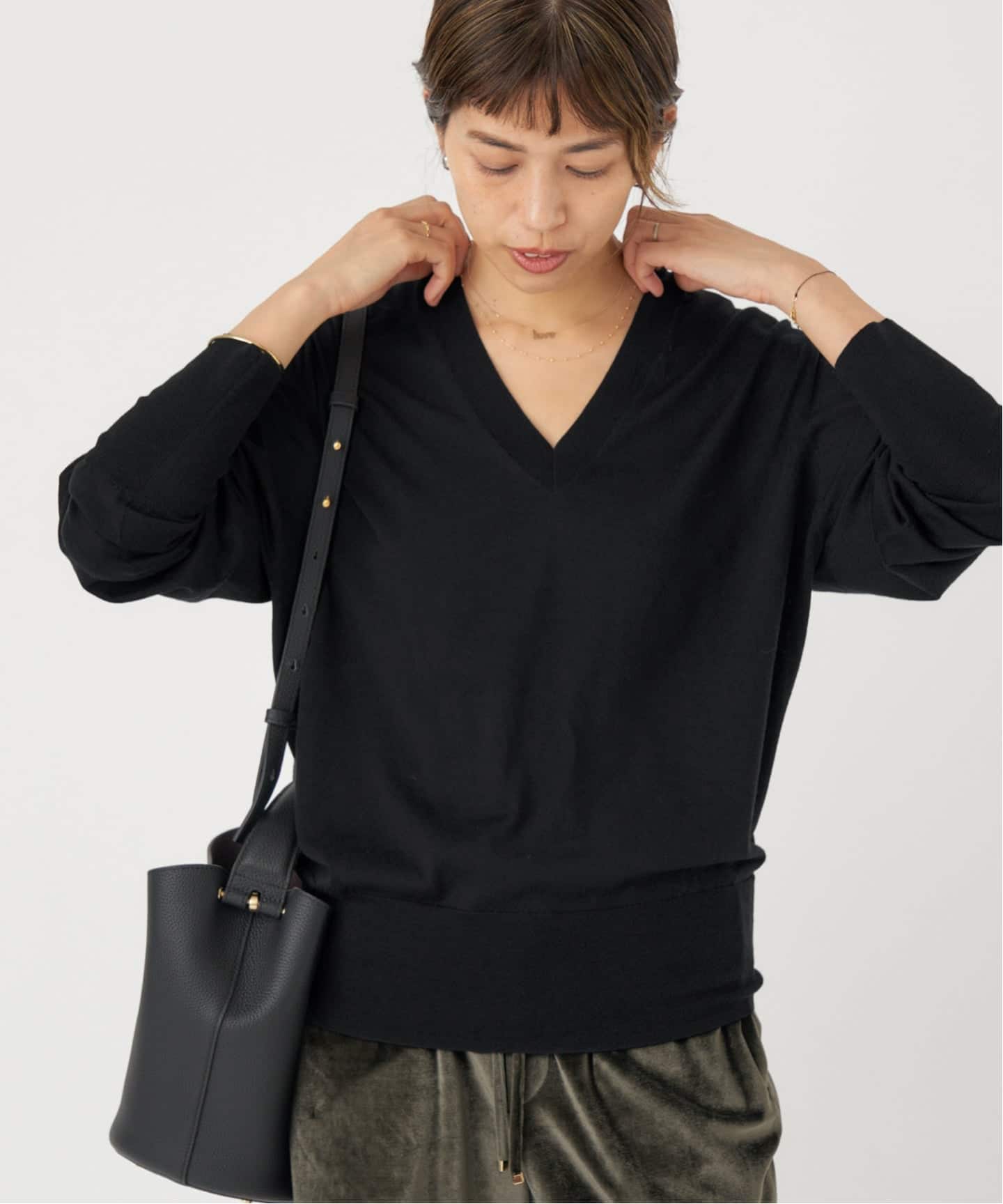 追加》18G Vネックプルオーバー（ニット／セーター）｜IENA（イエナ