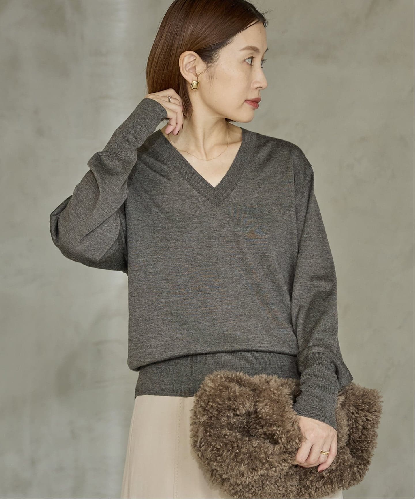 追加》18G Vネックプルオーバー（ニット／セーター）｜IENA（イエナ