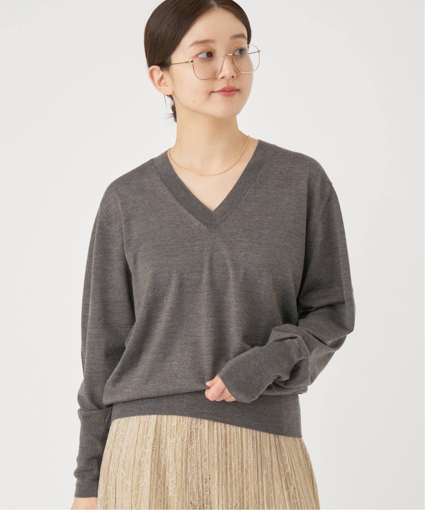 追加》18G Vネックプルオーバー（ニット／セーター）｜IENA（イエナ