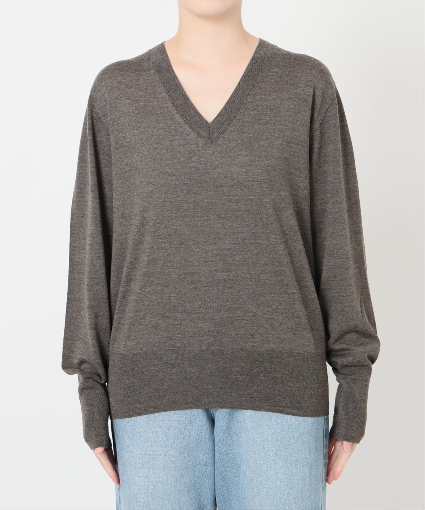 【1度着用のみ美品】IENA(イエナ) ニット セーター Vネック カシミヤ混 1度着用のみ美品】IENA(イエナ) ニット セーター Vネック