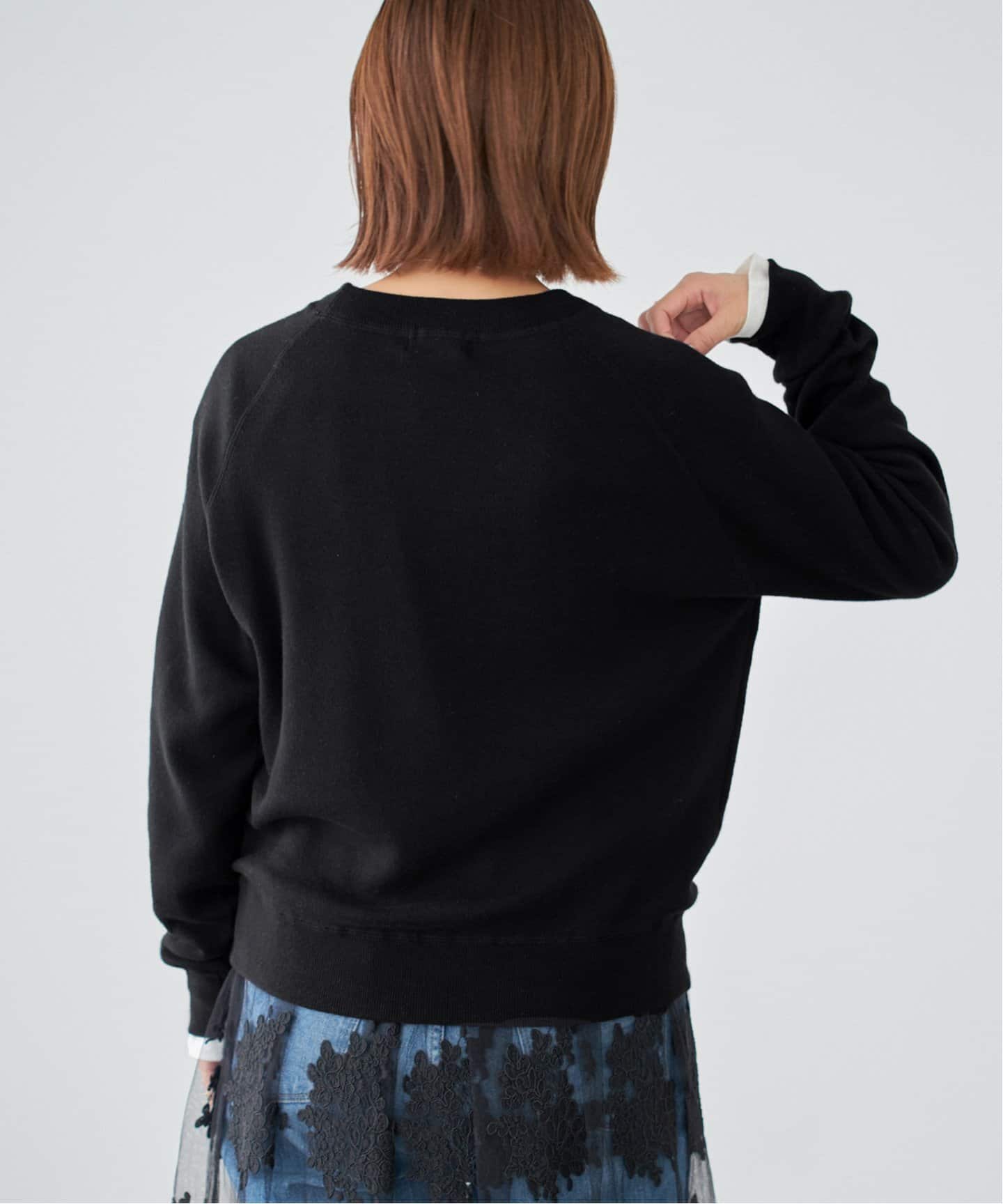 IENA - 2021AW IENA イエナ ラクーンMIXロゴニットプルオーバー /ブラック 起毛セーター トップス ▽-.【2400030025949】 IENA ラクーンMIXロゴニットプルオーバー （2021AW IENA イエナ