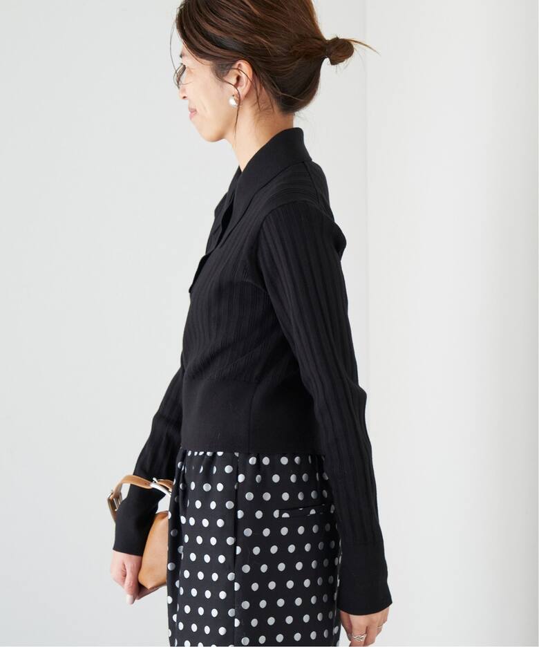 襟付きショートニットプルオーバー（ニット／セーター）｜IENA（イエナ  