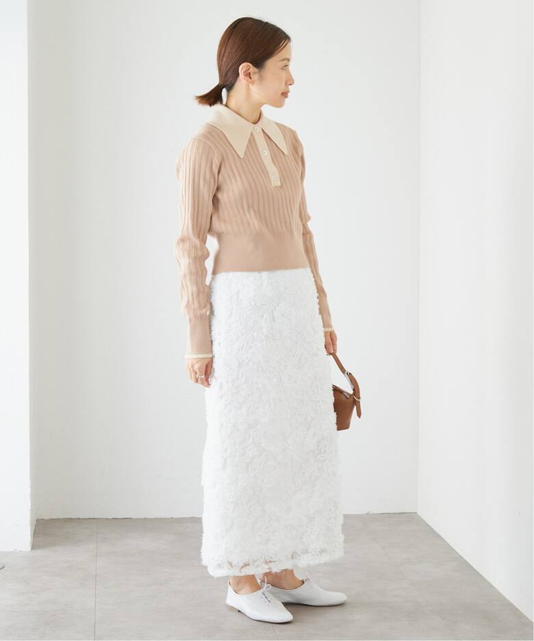 襟付きショートニットプルオーバー（ニット／セーター）｜IENA（イエナ  