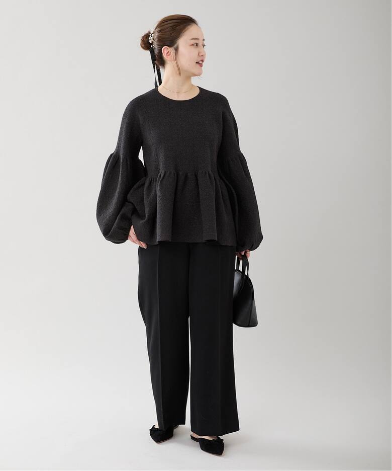 ペプラムニットプルオーバー（ニット／セーター）｜IENA（イエナ）の  